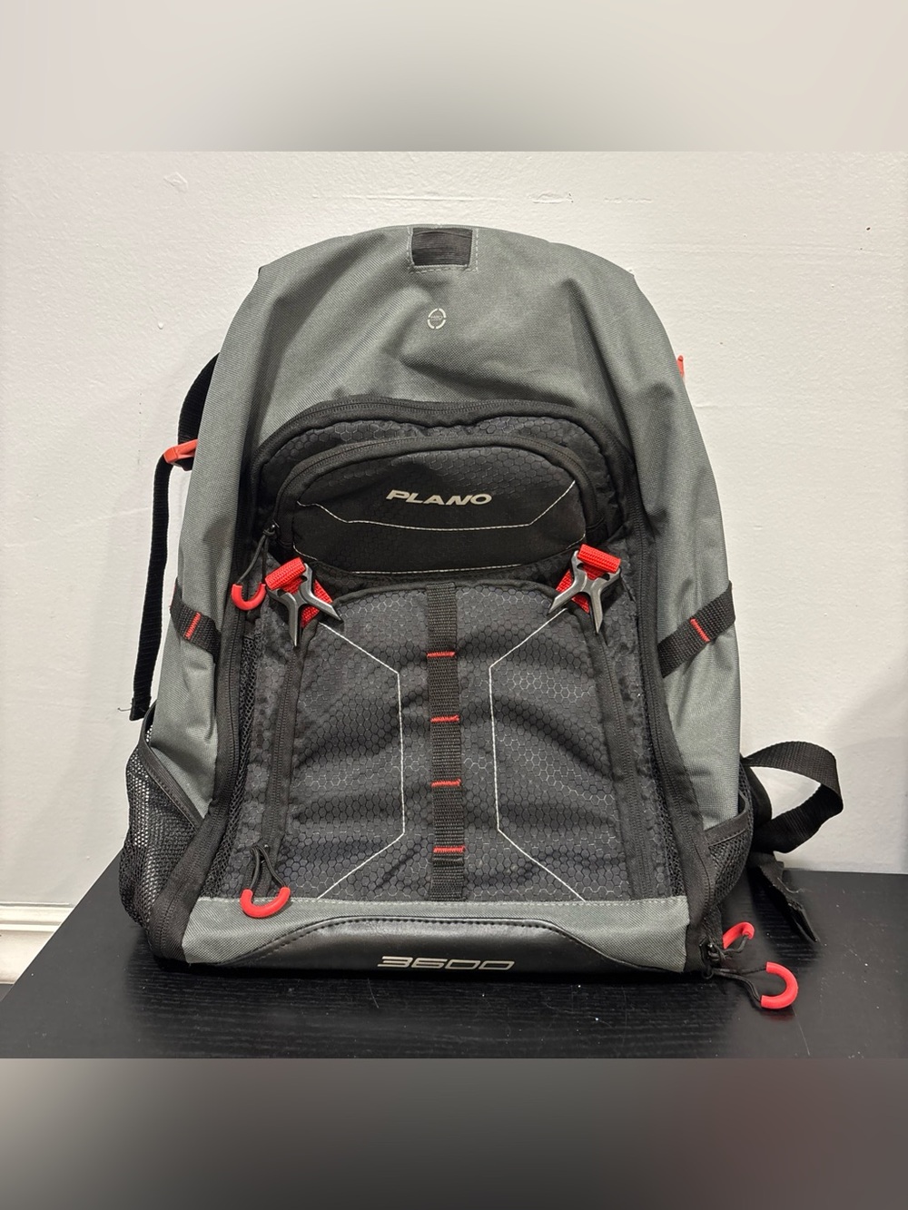 Plano Gray & Black 3600 Tactical Backpack fishing outdoor tackle box bag